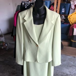 Light green 2 pc. Dress and jacket